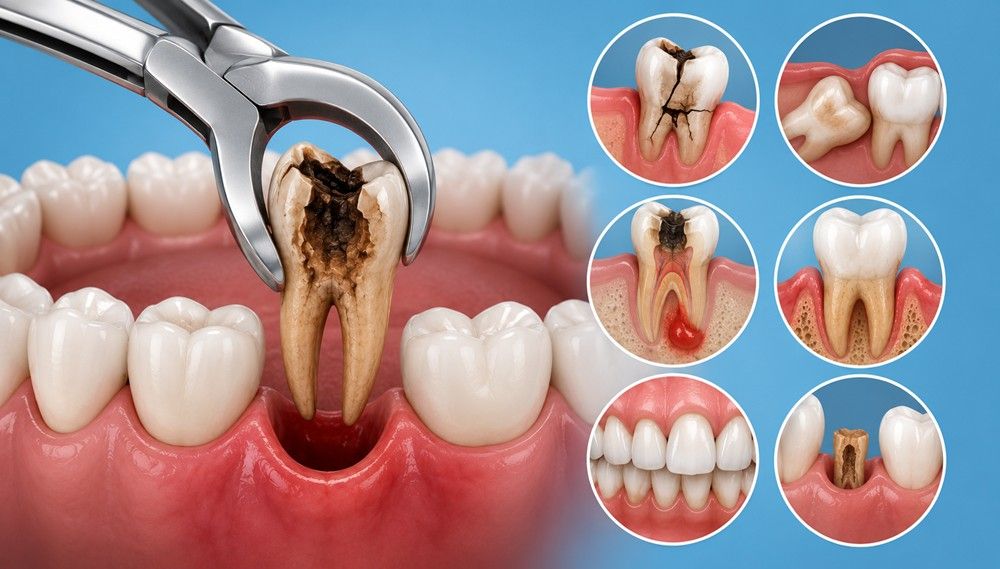 Safe and sterile tooth extraction procedure